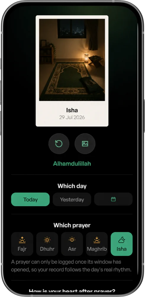 Logging your prayer